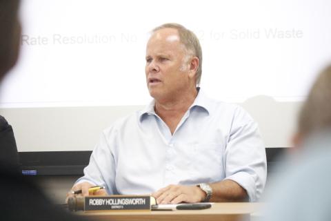 Columbia County Commissioner Robby Hollingsworth said that the county wasn’t increasing the tax rate, so any increases were due to rising property values. (JAMIE WACHTER/Lake City Reporter)