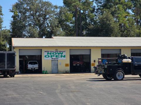 State officers executed a search warrant Tuesday at Mills Gas and Diesel in Live Oak. County offices also were served subpoenas related to work performed at the shop from January 2024 to June 2025. (MONJA SLATER/Lake City Reporter)
