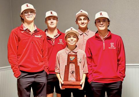 Lafayette’s boys golf team finished runner-up at the District 3-1A tournament on Tuesday to qualify for regionals. (COURTESY)