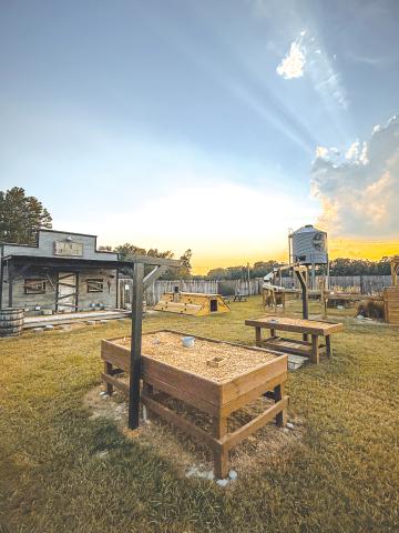 Todd Denmark has set up the old west town of Denmark Acres, a recent staple among seasonal guests as an expansive fall festival. (COURTESY)