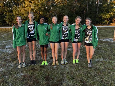 The Suwannee girls cross country team finished eighth at the Region 1-2A meet on Friday to clinch a state berth for the second straight year. (COURTESY)