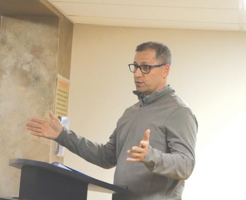 Florida Gateway College Foundation Executive Director Lee Pinchouck said an initial investment of $5 million would last at least 19 years in helping  provide scholarships to nursing students. (MORGAN MCMULLEN/Lake City Reporter)