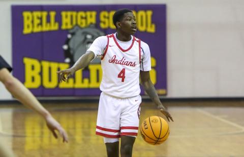 Fort White guard Jhailynd Cooper helped Fort White defeat Lafayette 67-32 on Thursday. (BRENT KUYKENDALL/Lake City Reporter)