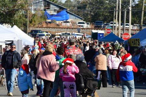 Tens of thousands of people flock annually to downtown Live Oak for Christmas on the Square. (FILE)