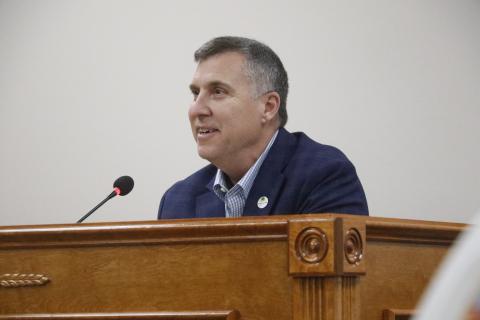 Jason Furry, Suwannee County’s interim administrator, was selected for the full-time role.  (JAMIE WACHTER/Lake City Reporter)
