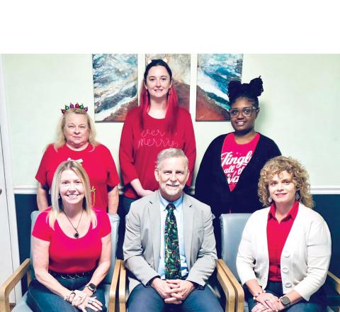 Allergy Specialty Care is celebrating 25 years of service to North Florida. Staff members include, Denise Cone (seated from left), Bill Sanders, Deanne Prescott; Kim Ward (standing from left), Jessica Presnell and Roya Wright. (COURTESY)