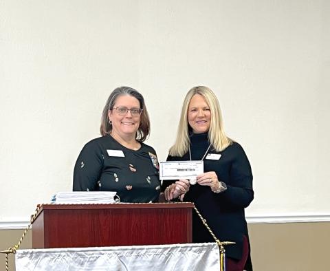 The First Federal Foundation awarded a $5,000 grant to Altrusa International of Lake City to support the organization’s community service, literacy and humanitarian programs. (COURTESY)