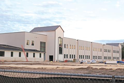 Construction of the new Eastside Elementary School on Baya Avenue is expected to be ready by the start of the next school year. (TONY BRITT/Lake City Reporter)