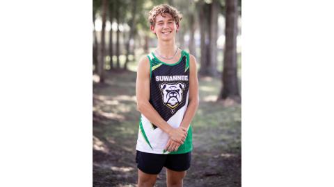 Suwannee sophomore Logan Haley has repeated the LCR’s Boys Runner of the Year. (COURTESY)