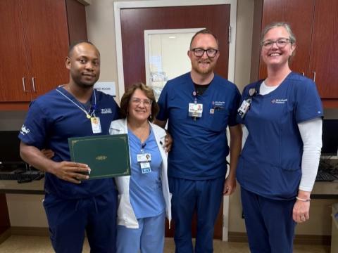 Leo Bell, a Galen College of Nursing-Gainesville graduate, was honored with a Flower Bud Award while working at HCA Lake City Hospital. (COURTESY GALEN COLLEGE OF NURSING)