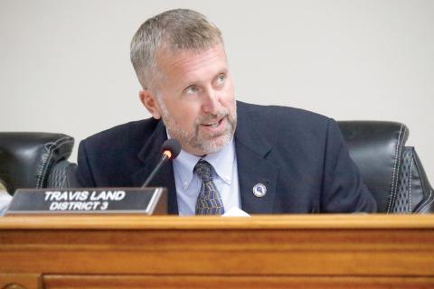 Suwannee County Commissioner Travis Land said the ‘devil is in the details’ when looking at local governments’ budgets, including grant funding. (JAMIE WACHTER/Lake City Reporter)