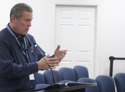 Scott Thomason, the City of Lake City’s growth management director, said the new facade grant program would not only include additional city funding but also cover more work to try to improve the Community Redevelopment Agency district. (MORGAN MCMULLEN/Lake City Reporter)