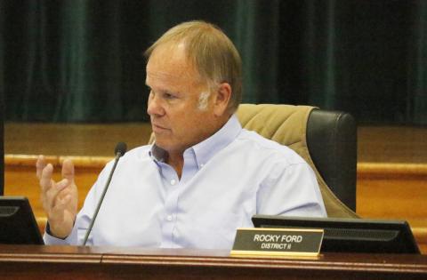 Columbia County Commissioner Robby Hollingsworth said he wanted to do what was best for everybody since the county usually ‘put all the burden on businesses.’ (JAMIE WACHTER/Lake City Reporter)