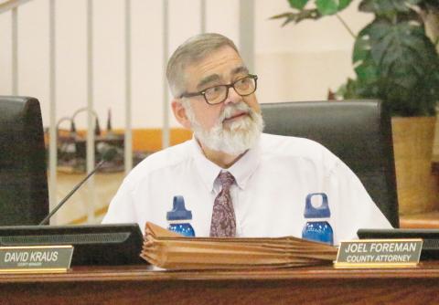 County Manager David Kraus said the County Commission needed to give direction on seeking funds to further promote growth in Ellisville or be content with the current development. (JAMIE WACHTER/Lake City Reporter)