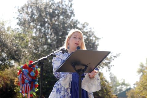 Michelle Harrison, the Freedom Fest committee chair, said the America 250 patriotic historical living timeline parade will make the annual July 4 celebration something the community will never forget. (JAMIE WACHTER/Lake City Reporter)