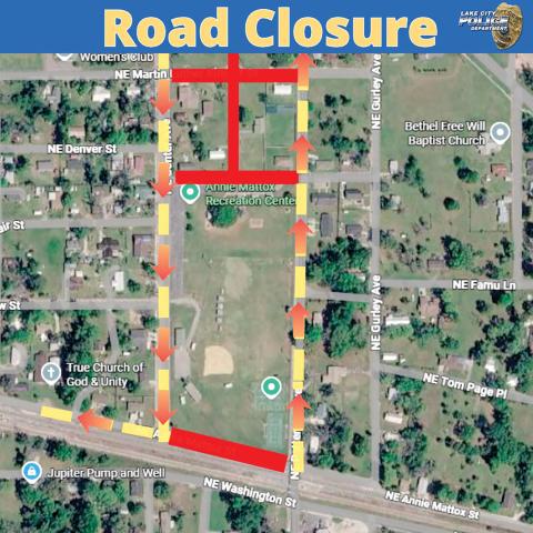The Lake City Police Department is closing some streets around Annie Mattox Park for its Easter celebration Sunday as well as having one-way traffic on Center Avenue and Patterson Avenue to help alleviate congestion. An LCPD officer was shot at last year’s event. (COURTESY)