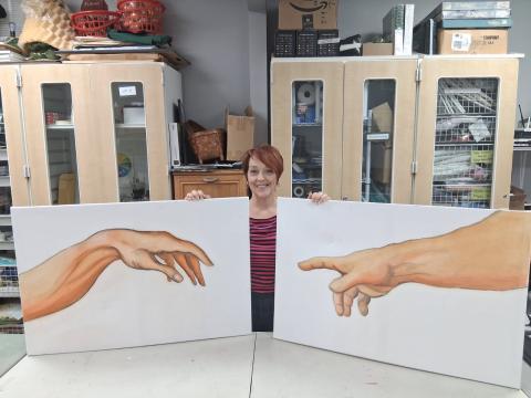 Gateway Art Gallery curator Sheila Carr said she hopes visitors to this weekend’s Lecture Series event on Michelangelo will learn more about the legendary painter and sculptor. (COURTESY)