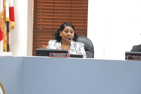 Lake City Councilwoman Tammy Harris said she was “embarrassed” after not receiving support for a proposed Unity Festival. Harris dropped her request for city funding for the event Monday. (MORGAN MCMULLEN/Lake City Reporter)