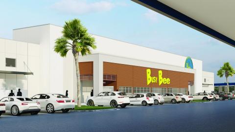A rendering of the massive Busy Bee store planned for Ellisville, which is expected to open in 2027. The store will be 75,000 square feet and the site will include approximately 700 parking spaces. (COURTESY)
