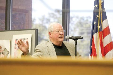 David Chandler told the Live Oak City Council that there is ‘no right time to do the wrong thing’ in reference to granting annexation for a property that is planned to hold a mixed-use development, including a hotel and apartment complex. The council did not approve annexing the property on 11th Street SW. (JAMIE WACHTER/Lake City Reporter)