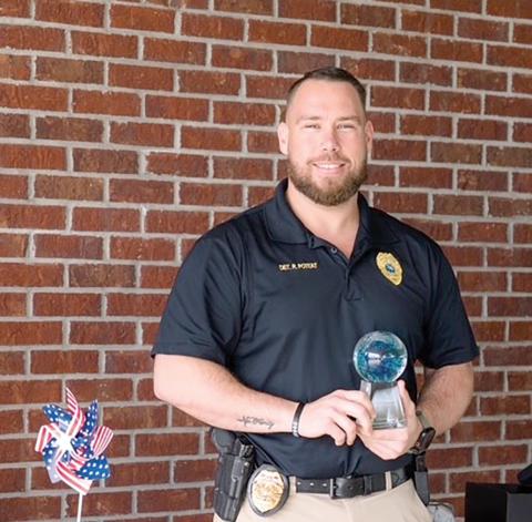 Lake City Police Detective Richard Poteat was named the city’s Employee of the Year. (COURTESY)