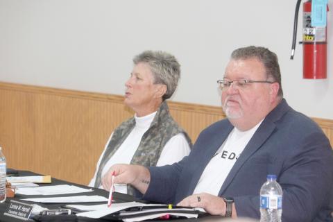 Fort White Councilman Lonnie Harrell speaks during a February council meeting. Harrell is seeking a court order to block a recall election against him. The election is currently set for April 14. (FILE)