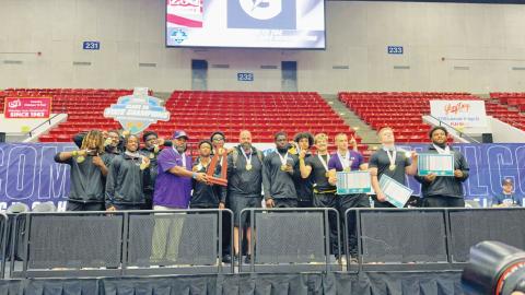 Columbia’s boys weightlifting team won the Class 2A state title in traditional on Wednesday, the program’s first team championship since 1999. (COURTESY)