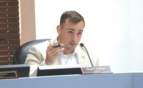 Lake City Mayor Noah Walker said he was excited to see the future of the Five Points Elementary campus after the city recently purchased it for $200,000. (MORGAN MCMULLEN/Lake City Reporter)