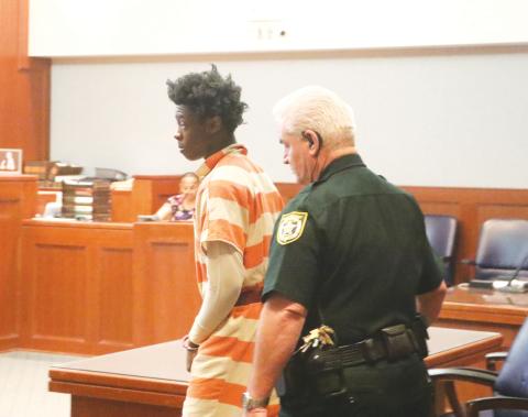 Jatarious Fluellen II said during his closing statement of a sentencing hearing Tuesday that he gave false testimony after arrests following the August 2023 murder of Mariah Smith. (MORGAN MCMULLEN/Lake City Reporter)
