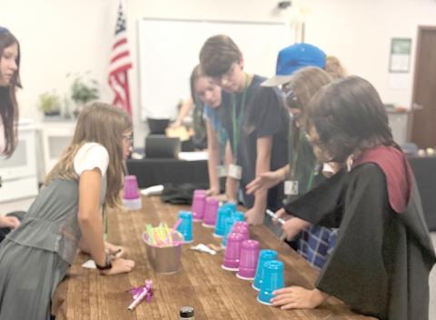 Campers participate in an activity ‘Escape the Vaults’ to unlock leadership knowledge locked deep in the vaults. (COURTESY UF/IFAS EXTENSION OFFICE COLUMBIA COUNTY)