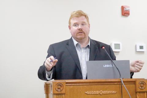 Suwannee County Attorney Adam Morrison said any ban or moratorium on data centers would be void because of a state law passed in 2025 that restricts changes to Land Development Regulations. (JAMIE WACHTER/Lake City Reporter)