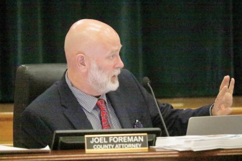 Columbia County Attorney Joel Foreman said he wanted to review the county’s policy on how it conducts the voting for Municipal Service Benefit Units to make sure disregarding ballots not returned is the correct move. (JAMIE WACHTER/Lake City Reporter)