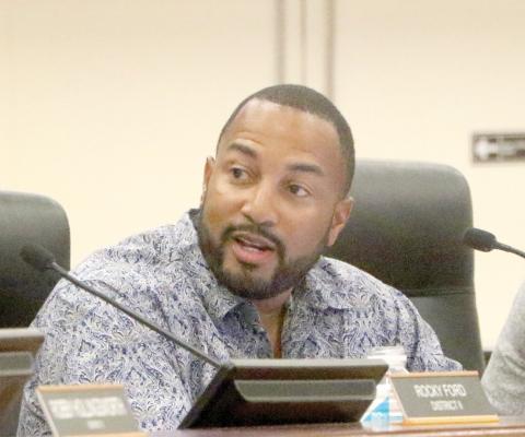 Columbia County Commissioner Kevin Parnell said Thursday night that nobody is ‘coming and getting my land to put a data center on it.’ (MORGAN MCMULLEN/Lake City Reporter)