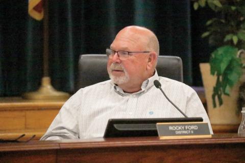Columbia County Commissioner Rocky Ford was the lone dissenting vote in approving this year’s solid waste assessment. (JAMIE WACHTER/Lake City Reporter)
