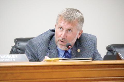 Suwannee County Commissioner Travis land said he welcomed a discussion on the fire and solid waste assessments, noting there could be hard conversations in the future in regards to budgets and funding depending on the property tax vote in November. (JAMIE WACHTER/Lake City Reporter)