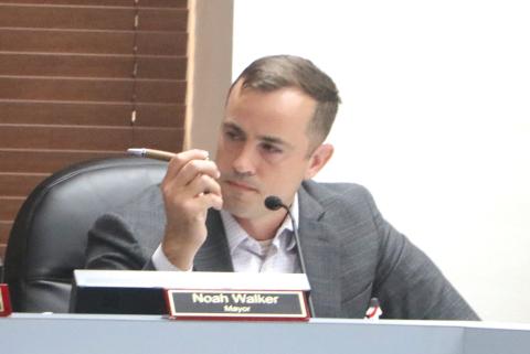 Lake City Mayor Noah Walker voiced his support for the rollback rate for the city’s millage in 2027. (MORGAN MCMULLEN/Lake City Reporter)