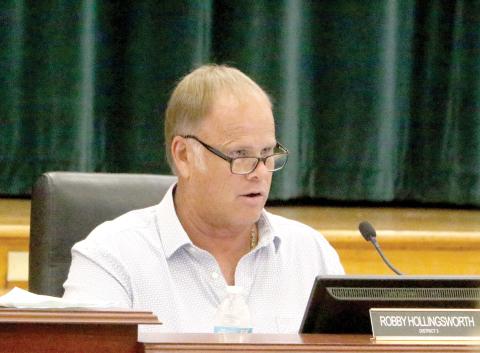 Columbia County Commissioner Robby Hollingsworth said the board has done a good job at keeping its millage rate down over the years. The board approved to set it tentatively at the same rate — 7.815 mills — as the current year, but 3.9% above the rollback rate. (MORGAN MCMULLEN/Lake City Reporter)