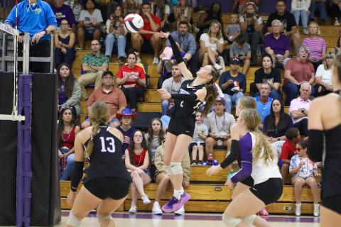 Columbia hitter Elinor Kirsch fires a shot against Suwannee last season. (FILE)