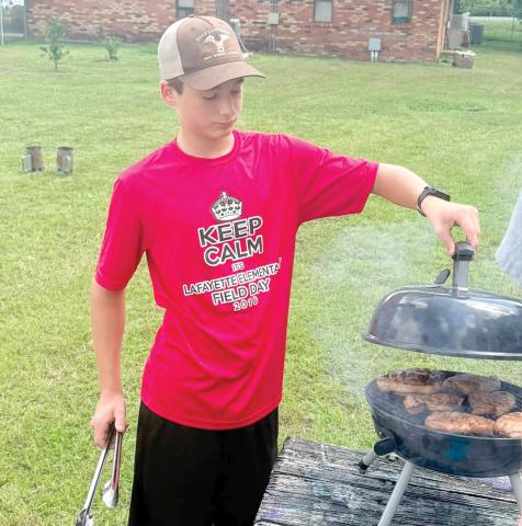 Lafayette County 4-H youth took part in the Northeast District 4-H Tailgate and Grilling competition in Gainesville, three advancing to the state competition. (COURTESY)