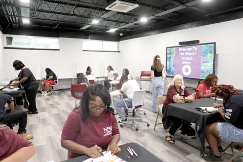 North Florida College students and faculty and staff members take part in last fall’s Mentor-Mentee Mixer. An anonymous donation will expand the college’s iCARE Mentoring program. (COURTESY NORTH FLORIDA COLLEGE)