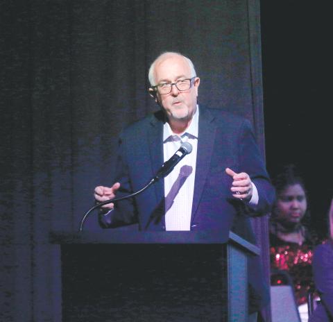 Craig Fugate, the former administrator of the U.S. Federal Emergency Management Agency, speaks Friday at Florida Gateway College about his memories of the 9/11 attacks. (JAMIE WACHTER/Lake City Reporter)
