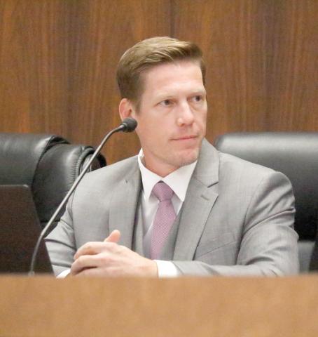 Live Oak City Councilman Adam Collins said an ‘absolute’ certainty in the United States of America has been ‘freedom,’ including from surveillance like is occurring with the Flock Safety cameras. (JAMIE WACHTER/Lake City Reporter)