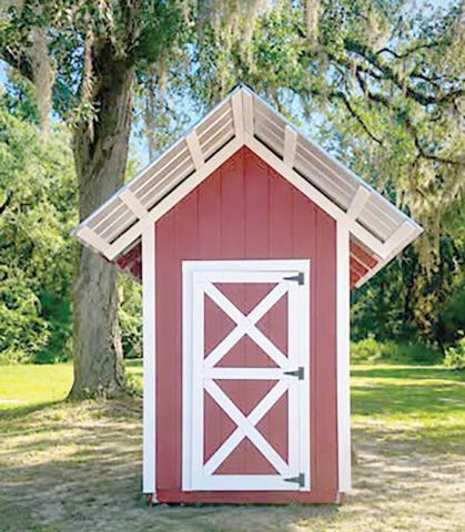Lafayette County 4-H teens built a 6-by-8-foot tiny house during the sixth annual Build It Camp this summer. The tiny house will be raffled off during Pioneer Day on Oct. 10 to raise funds for 4-H programs in the future. (COURTESY LAFAYETTE COUNTY 4-H)