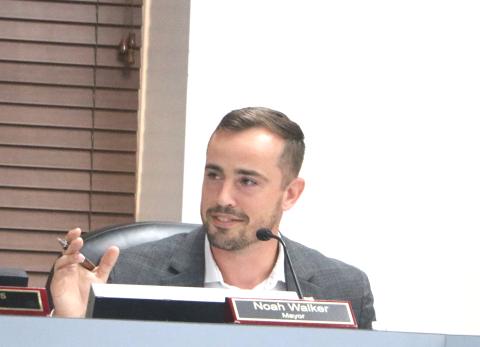 Lake City Mayor Noah Walker pointed out during Thursday’s meeting that the millage rate the Lake City Council approved was the rollback rate. (MORGAN MCMULLEN/Lake City Reporter)