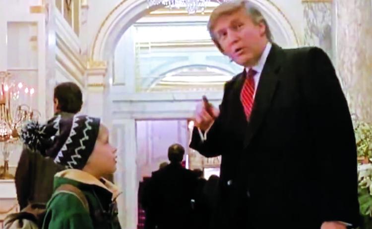 Trump, actor Macaulay Culkin in ‘Home Alone 2.’ (COURTESY)