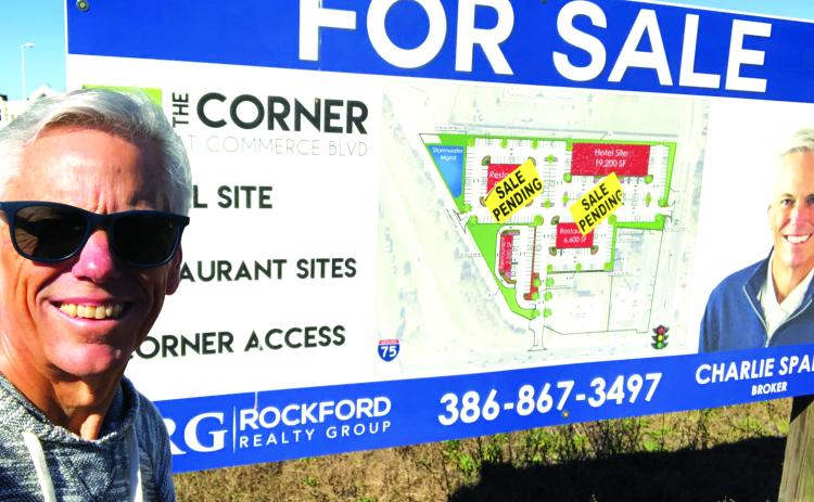 Charlie Sparks promotes a new development off I-75 and U.S. 90. (COURTESY)