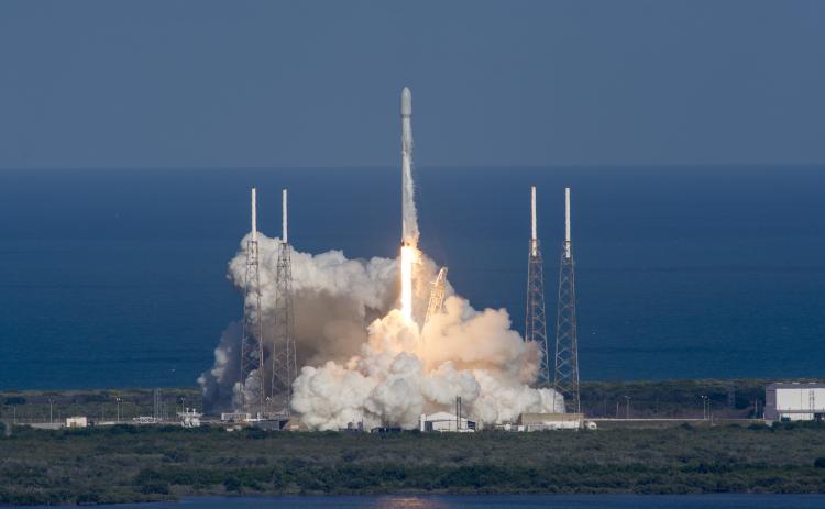 The private sector could lead the way in space exploration in the future, and Lake City looks to be strategically located to play an important role. The launch of a SpaceX vehicle is pictured here. (COURTESY SPACEX)