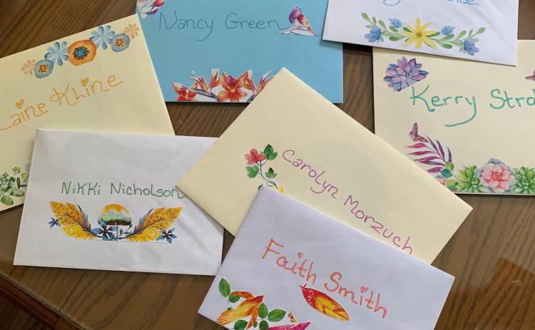 Judy Newell encouraged Haven staff with personalized letters. (COURTESY)