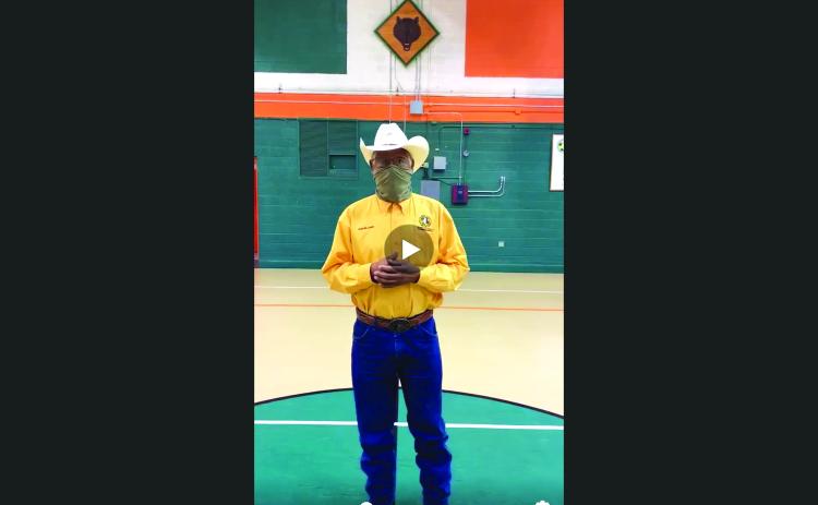 County Commissioner Ron Williams addresses voters in a campaign video filmed at Richardson Community Center, a venue he voted to close off to the public before using it as the backdrop for his reelection message. (COURTESY)