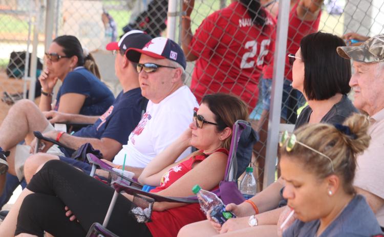 Fans are seen near the dugouts at Southside Sports Complex during a June 2019 baseball tournament. (FILE)